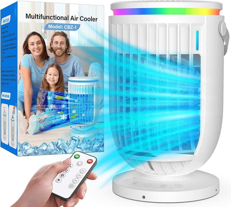 AC Portable for Room Office,AI Portable Air Conditioners Fan with 120°