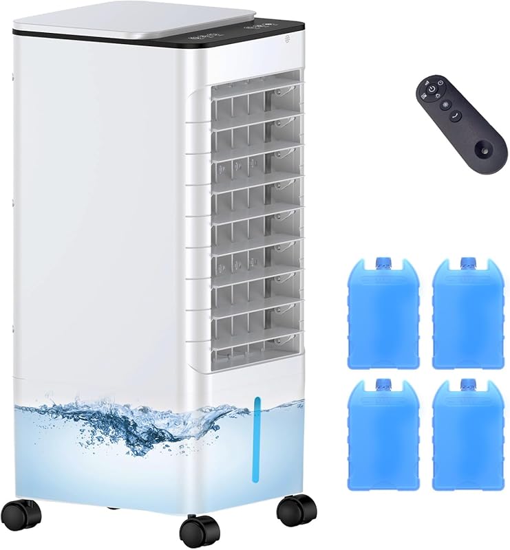 Windowless Portable Air Conditioner with Remote, Ductless Evaporative 