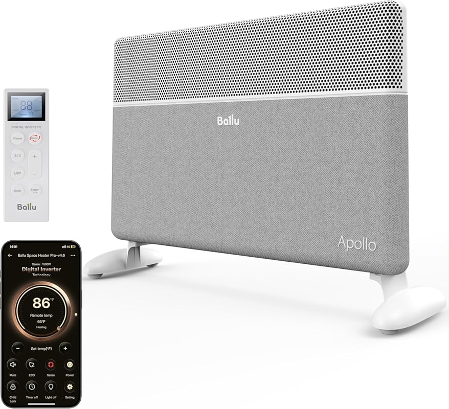 Smart WiFi Space Heater for Large Rooms with App and Alexa Control