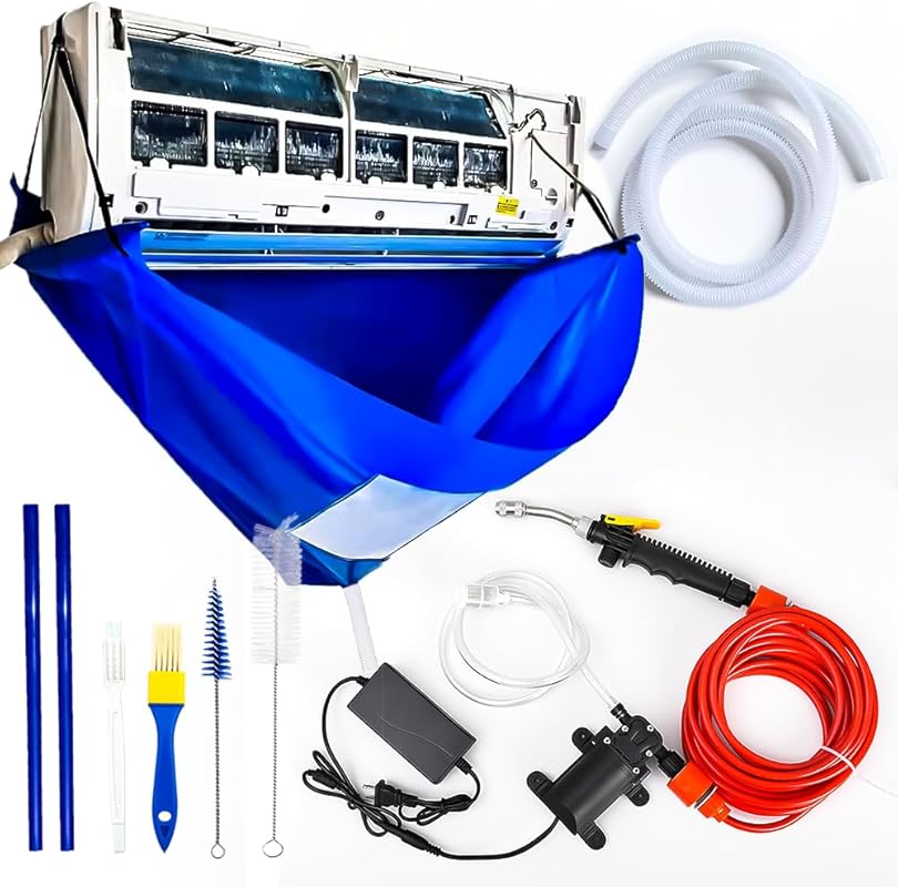 Ac Cleaning Bag With Support Rods, Air Conditioner Cleaning Kit with S