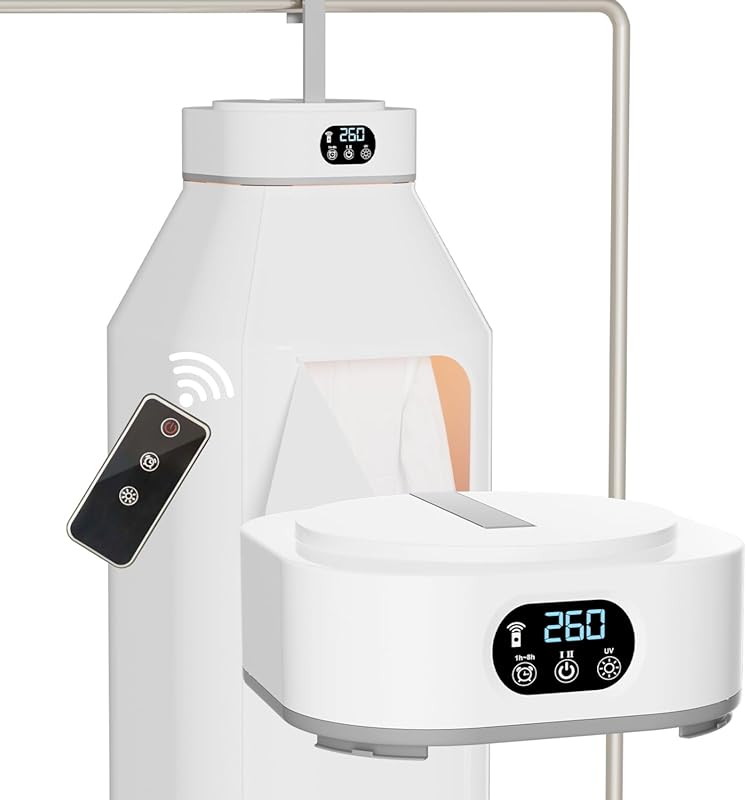Compact Electric Clothes Dryer for Home and Travel – Foldable with Rem