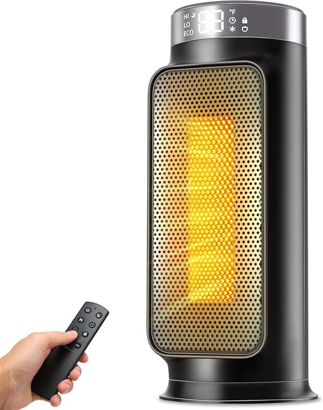 1500W Space Heaters for Indoor Use, PTC Ceramic Electric Heater with R