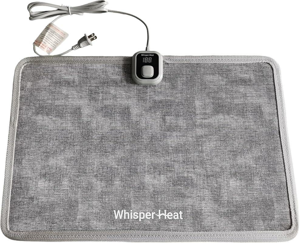 WhisperHeat™ Heated Floor Mat – Electric Tap-to-Activate Foot & Floor 
