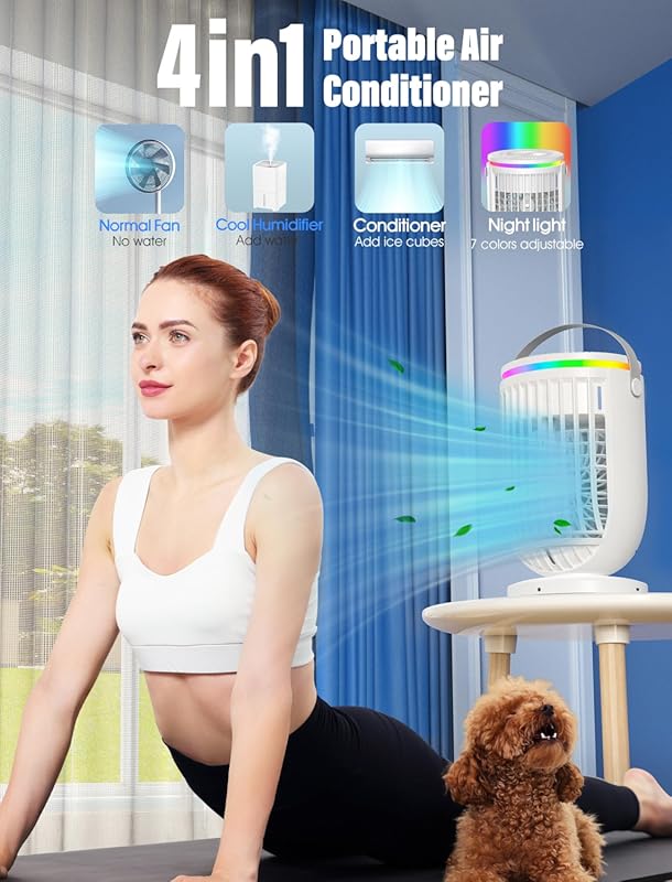 JYew Portable Air Conditioners Evaporative Mini Room Air Conditioners,