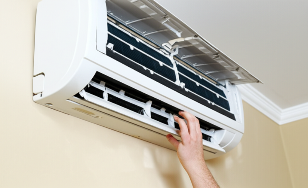 Generate a high-quality, relevant image prompt for an article about: Fix AC Buzzing Noise: Effortles