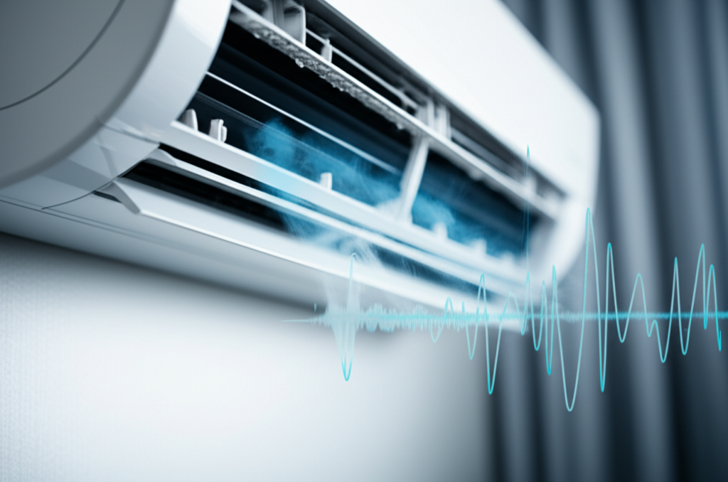 Generate a high-quality, relevant image prompt for an article about: Fix AC Hissing Noise: Effortles