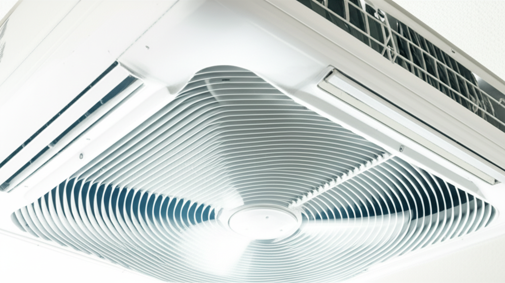 Generate a high-quality, relevant image prompt for an article about: Fix AC Fan Wobbling: Effortless