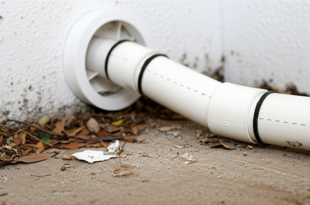 Generate a high-quality, relevant image prompt for an article about: Clean AC Drain Pipe: Effortless