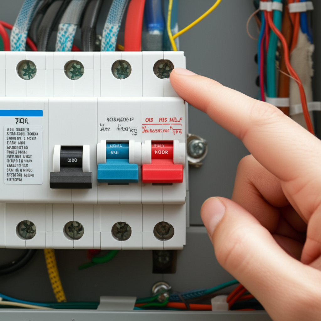 Generate a high-quality, relevant image prompt for an article about: Reset AC Breaker: Effortless Fi