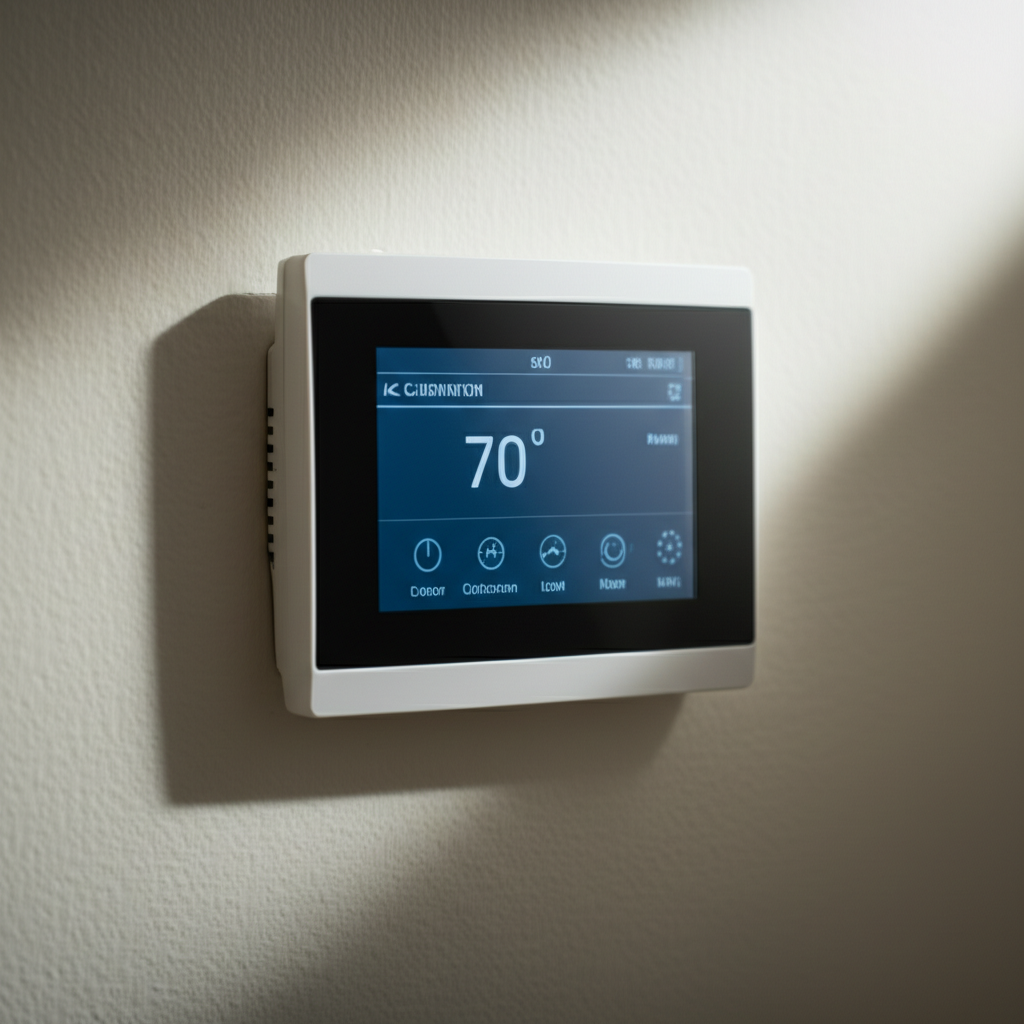 Generate a high-quality, relevant image prompt for an article about: Calibrate AC Thermostat: Effort