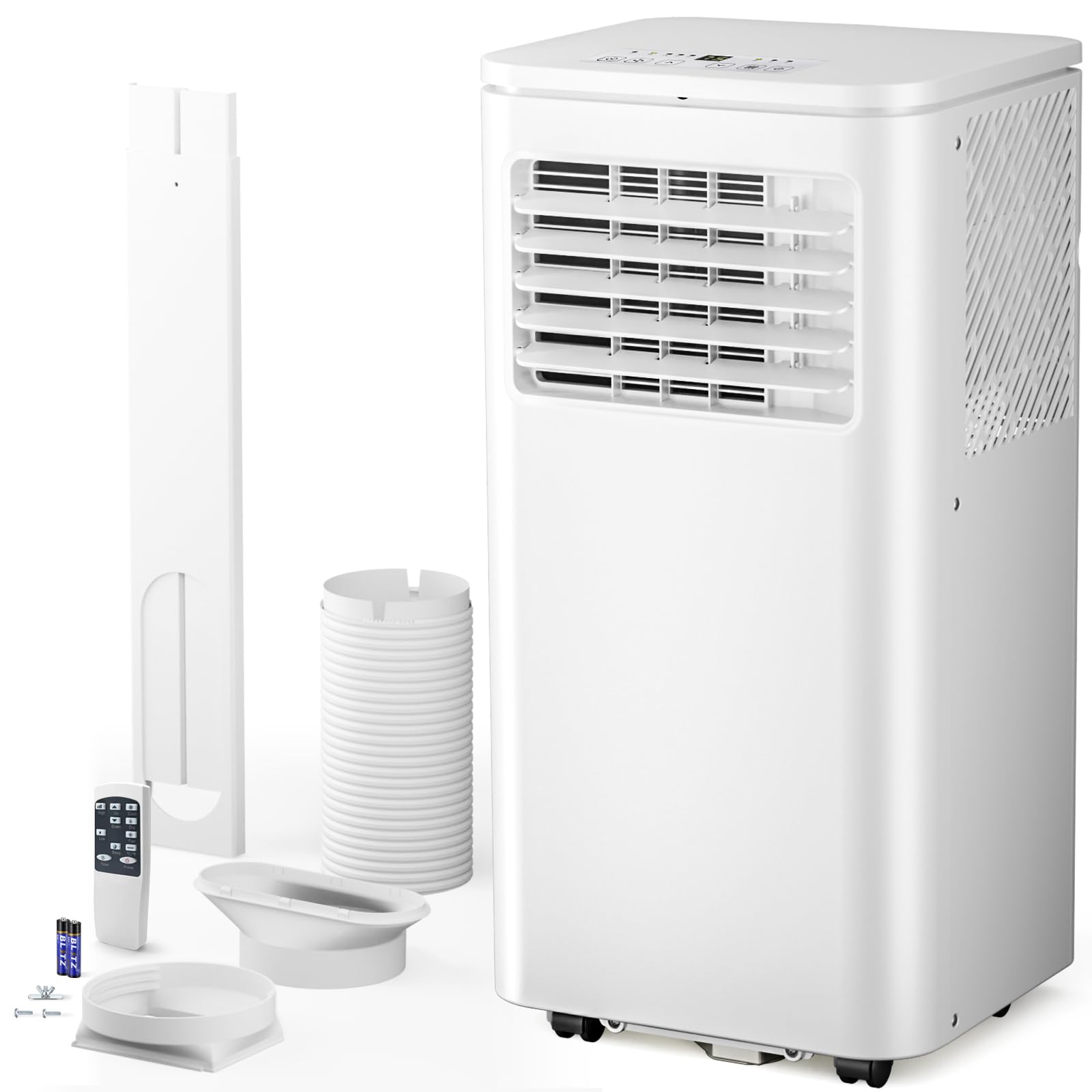 Portable Air Conditioner 8000 BTU, Remote Control, Fan Mode, Cools 350sq. ft, 24