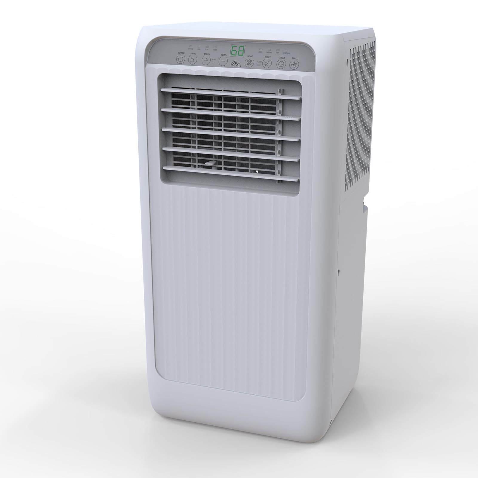 8000 BTUs Portable Air Conditioner with Cooling Area up to 350 Sq. Ft. with 3-in