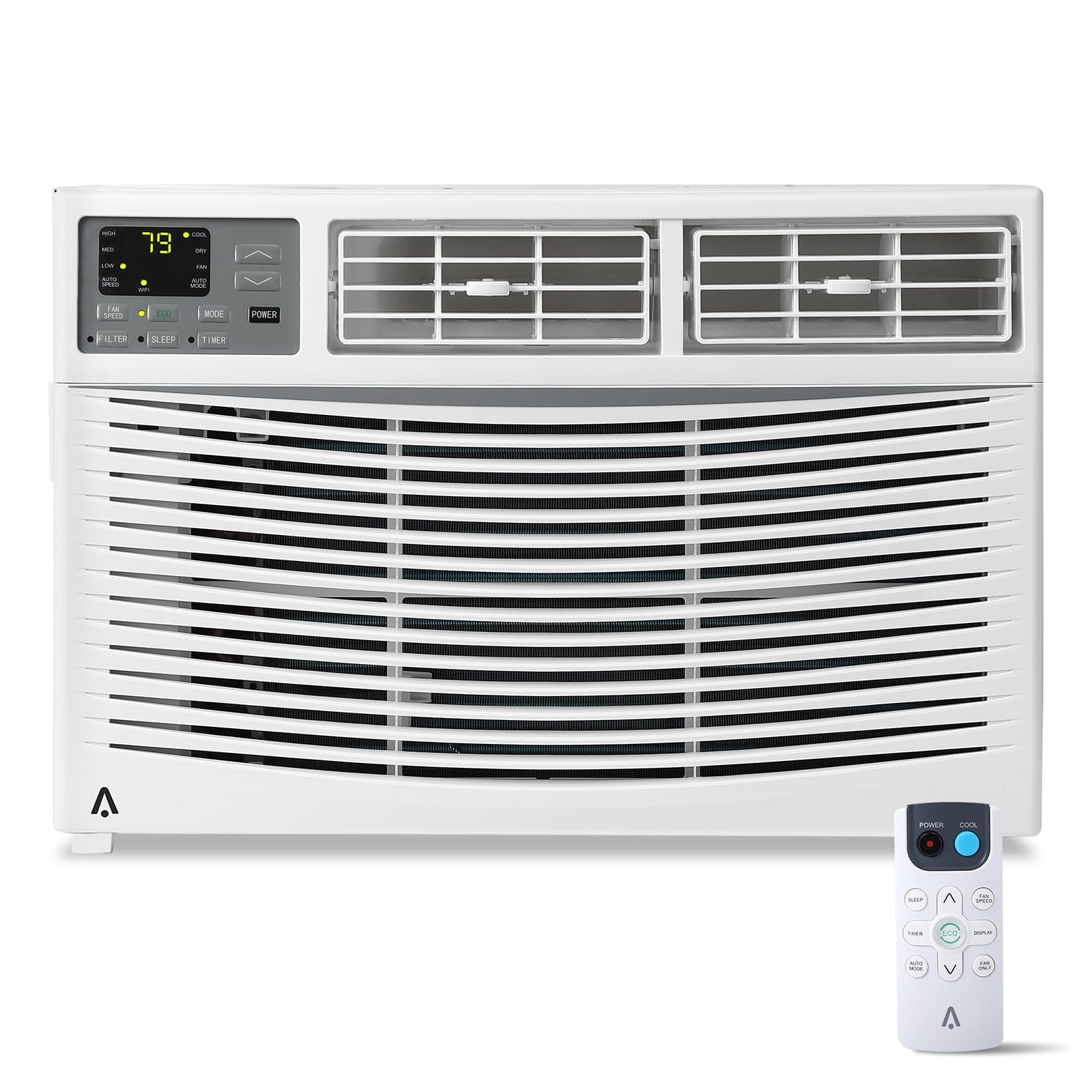8,000 BTU Window Air Conditioner for 350 Sq.Ft, 3 Fan Speeds, Remote & Smart App