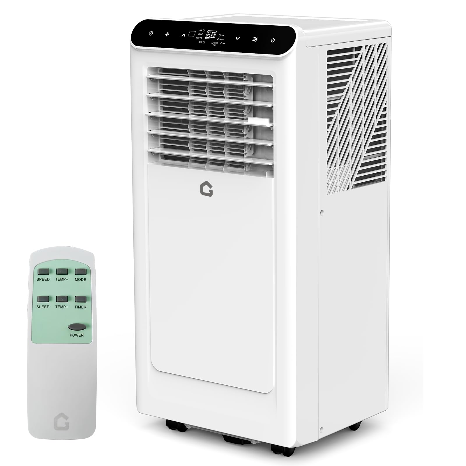 8,000 BTU Portable Air Conditioner, 4-In-1 Portable AC Units for Rooms with Fan,