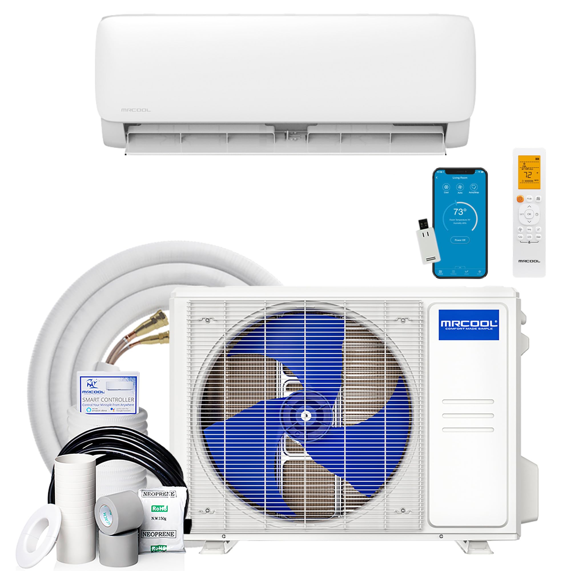 MRCOOL 18000 BTU 230V Ductless Inverter Mini Split Air Conditioner & Heat Pump S