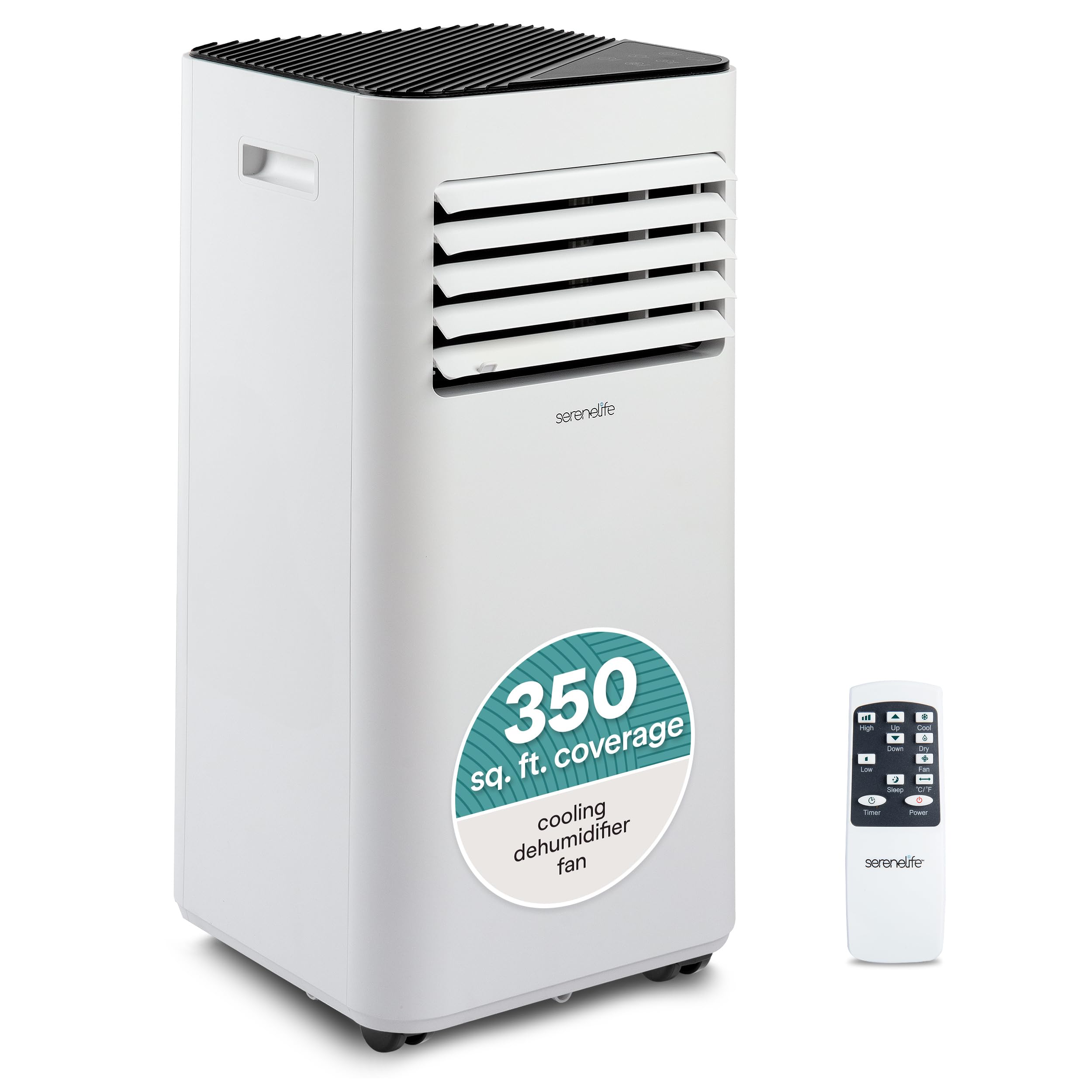 SereneLife Portable Air Conditioner 8,000 BTU with Built-in Dehumidifier - Porta