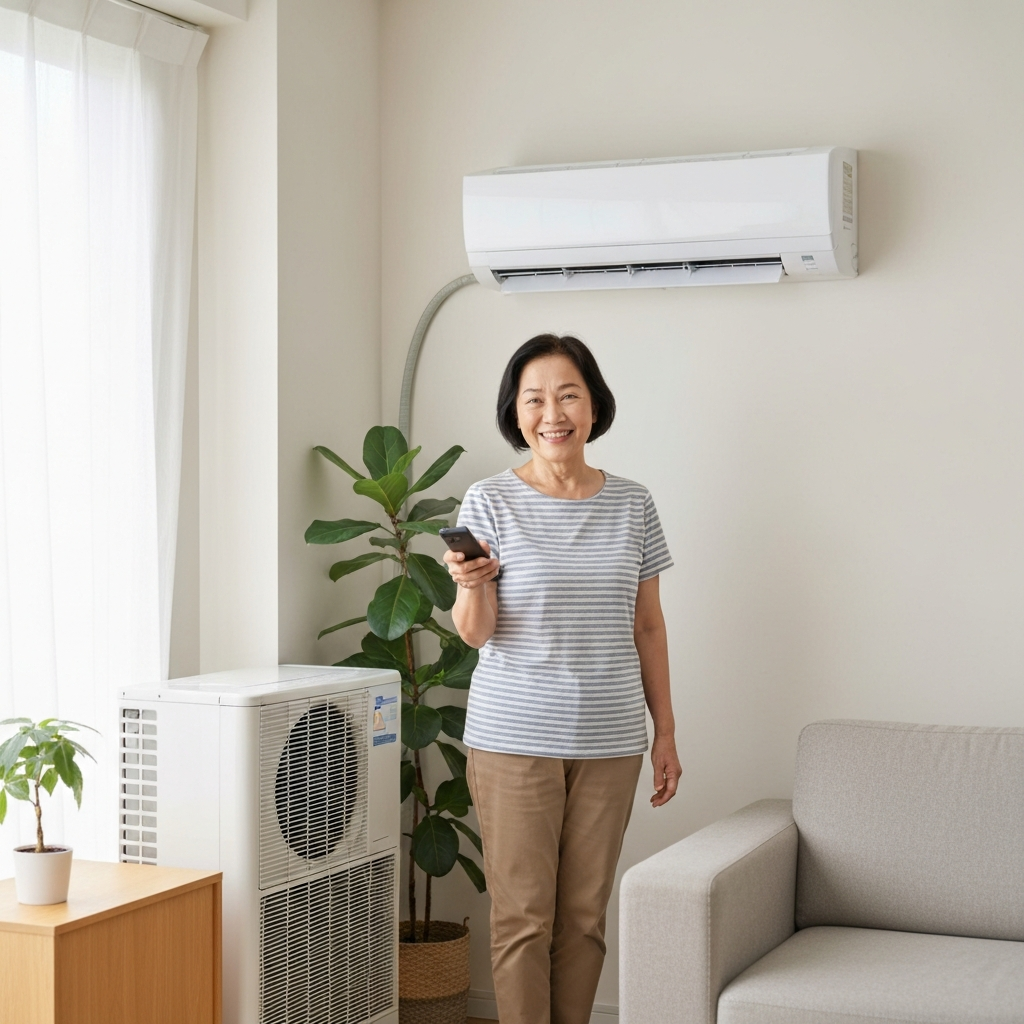 Generate a high-quality, relevant image prompt for an article about: Fix AC Blowing Hot Air: Effortl