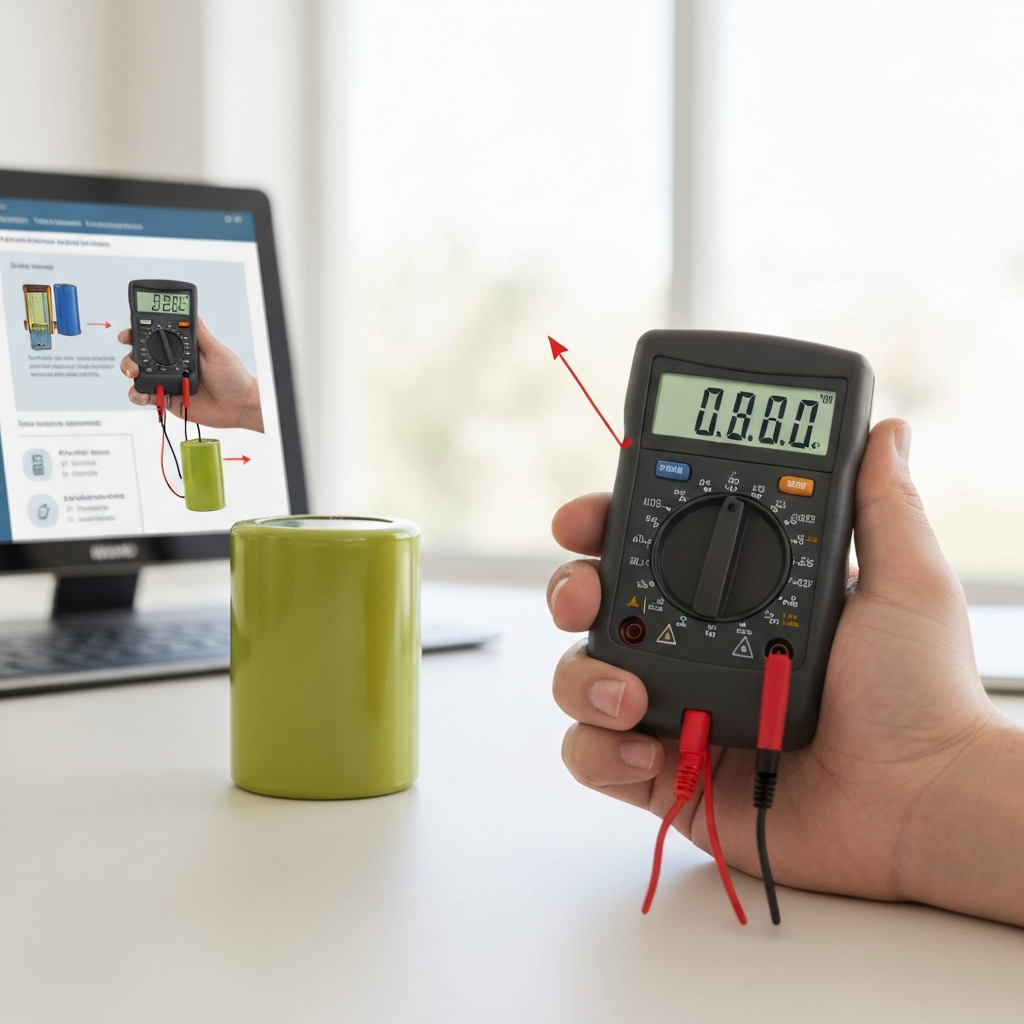 Generate a high-quality, relevant image prompt for an article about: Check AC Capacitor: Easy Steps