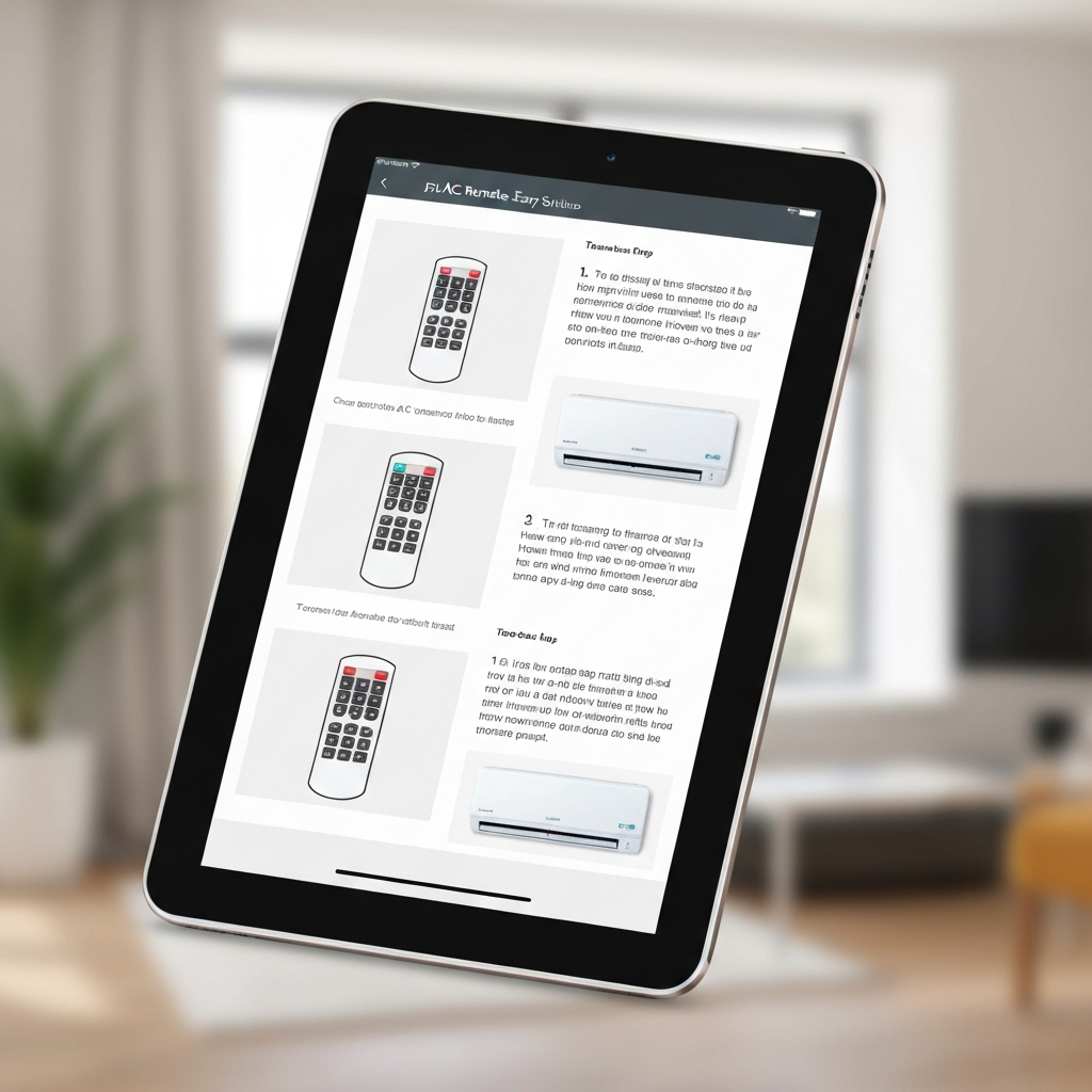 Generate a high-quality, relevant image prompt for an article about: Fix AC Remote: Easy Solutions