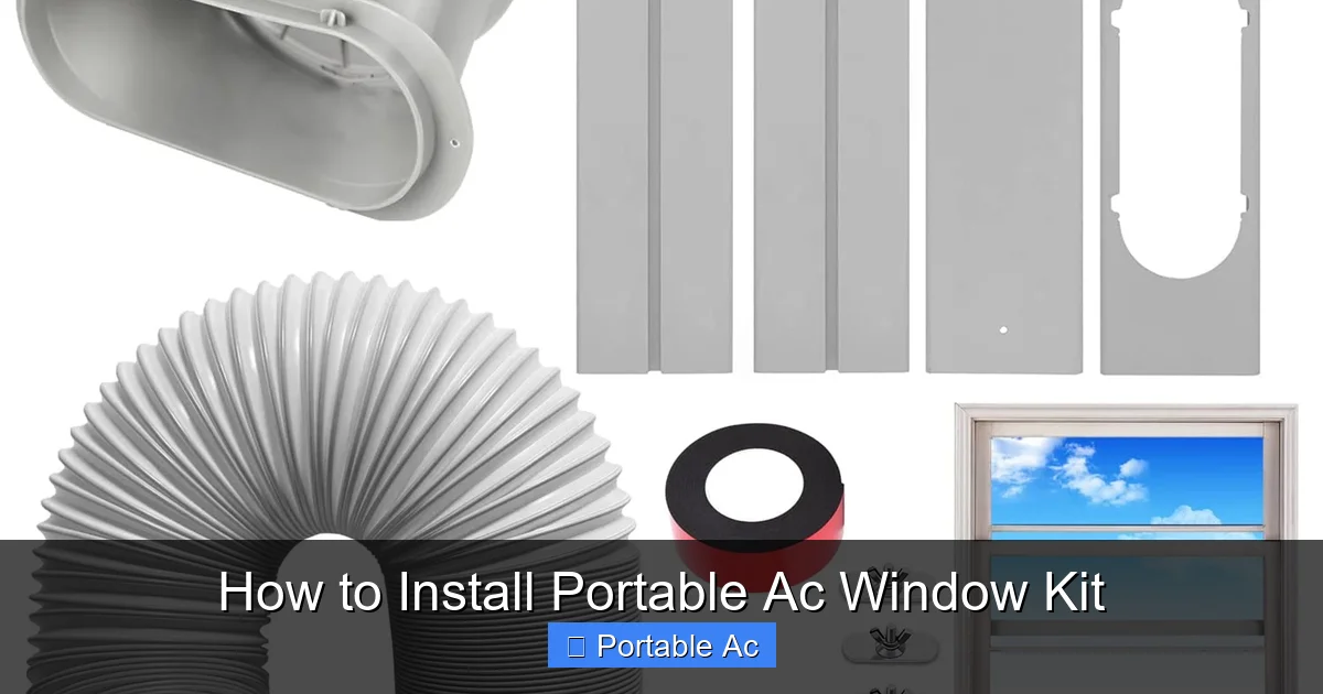 How to Install Portable Ac Window Kit