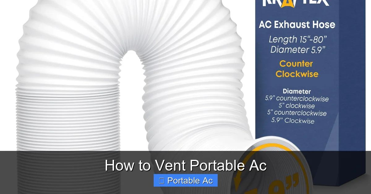 How to Vent Portable Ac
