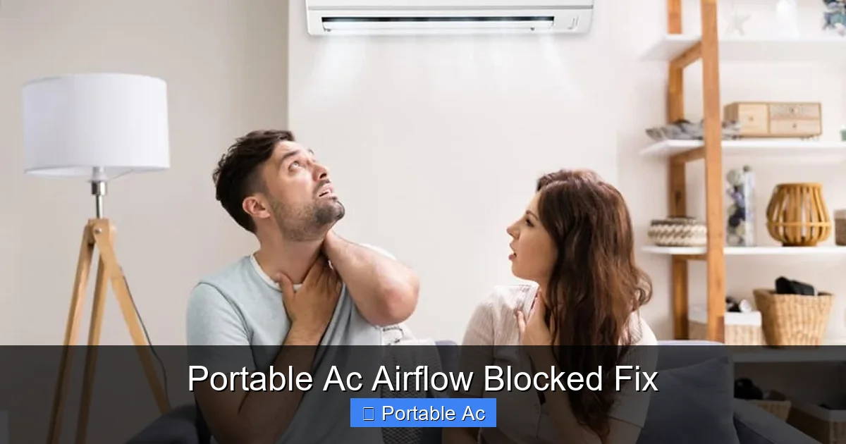 Portable Ac Airflow Blocked Fix