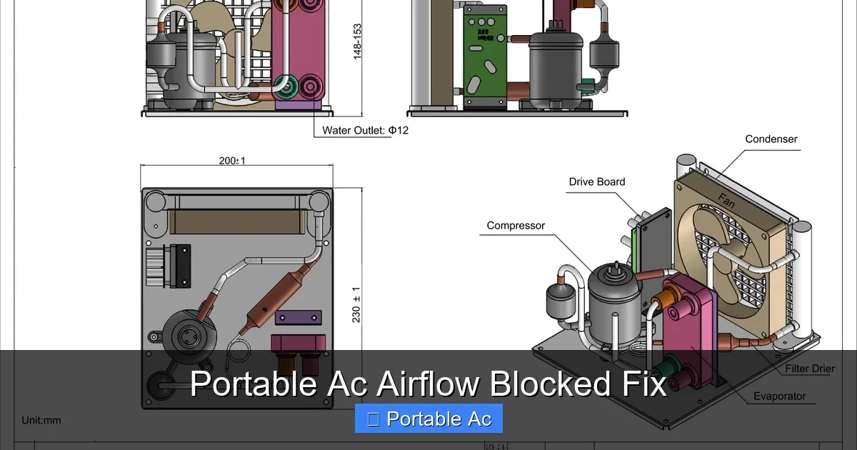 Portable Ac Airflow Blocked Fix