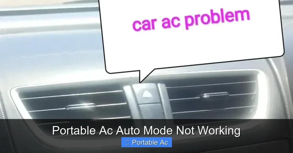 Portable Ac Auto Mode Not Working