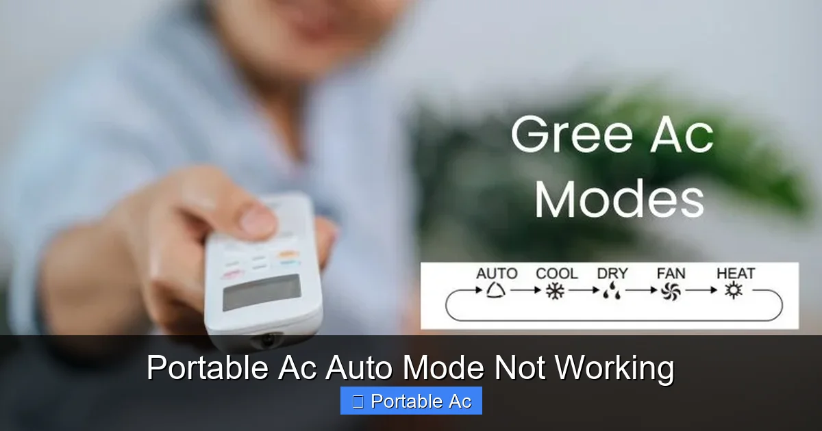 Portable Ac Auto Mode Not Working