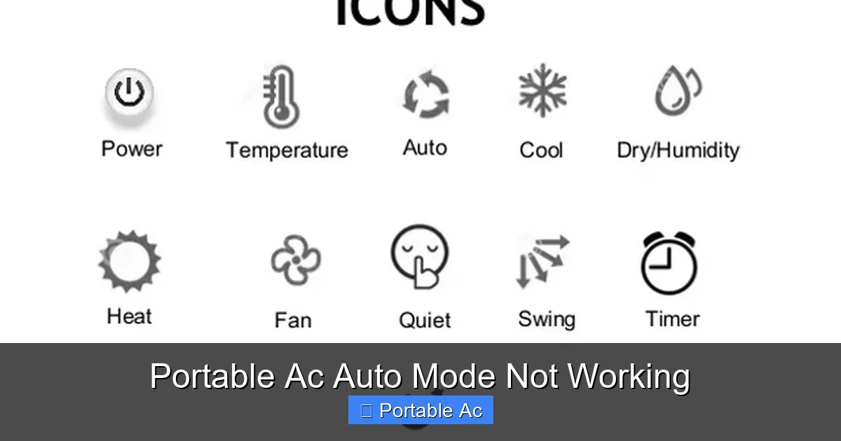 Portable Ac Auto Mode Not Working
