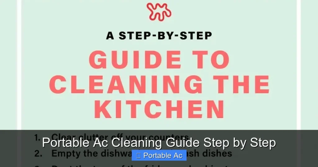 Portable Ac Cleaning Guide Step by Step