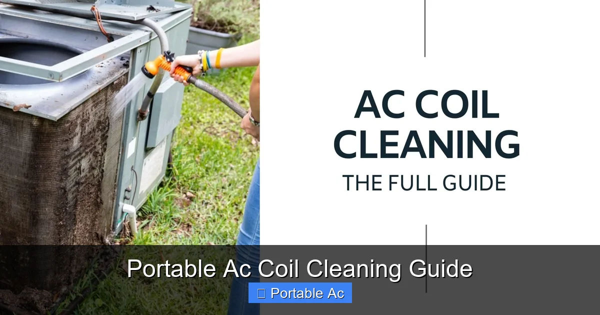 Portable Ac Coil Cleaning Guide