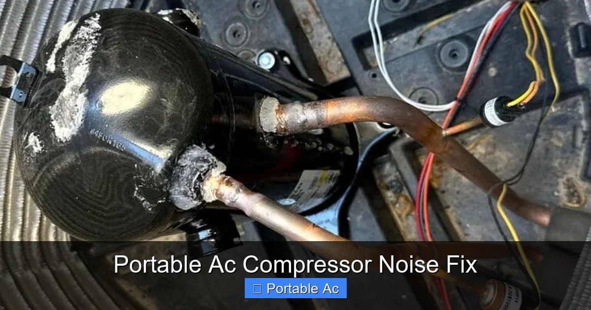 Portable Ac Compressor Noise Fix