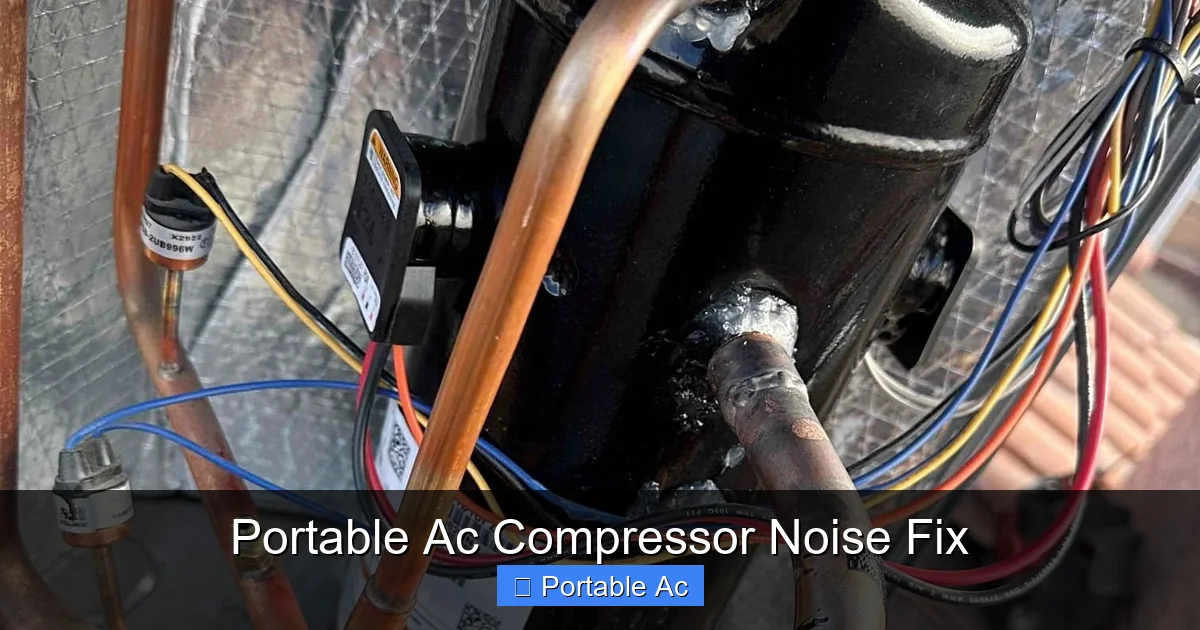 Portable Ac Compressor Noise Fix