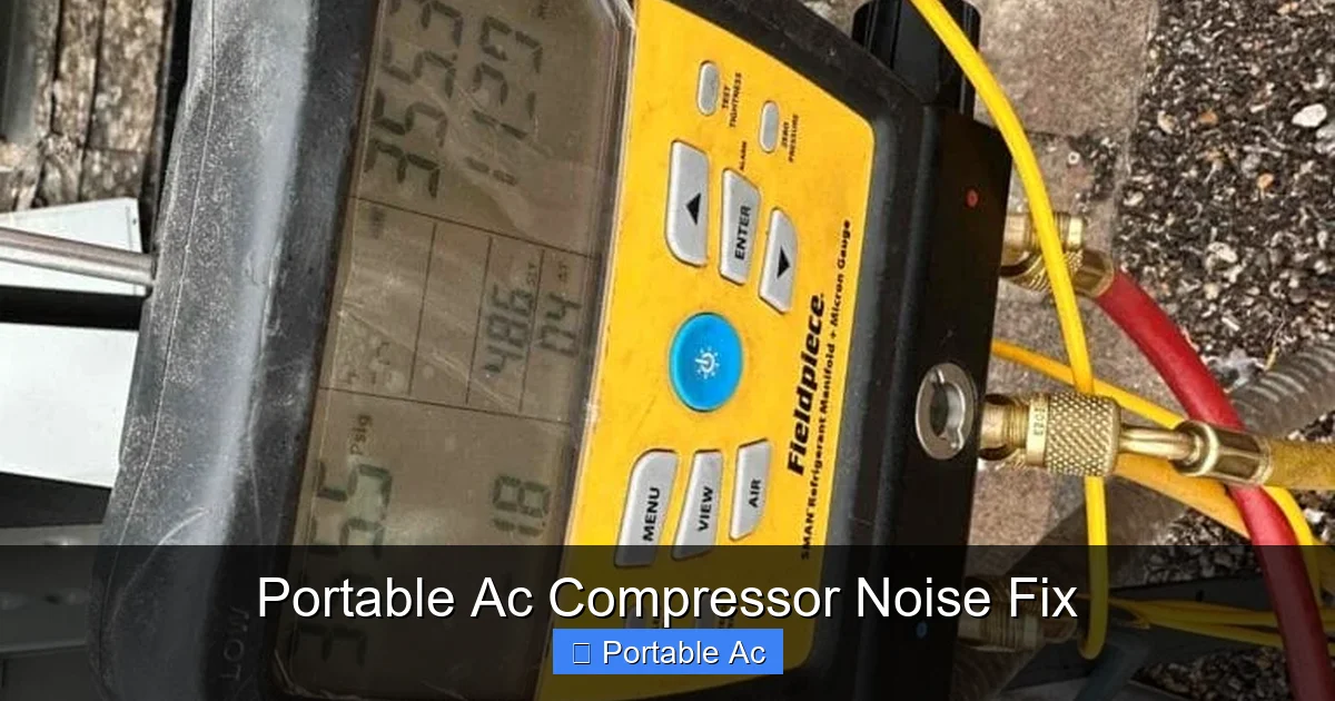 Portable Ac Compressor Noise Fix