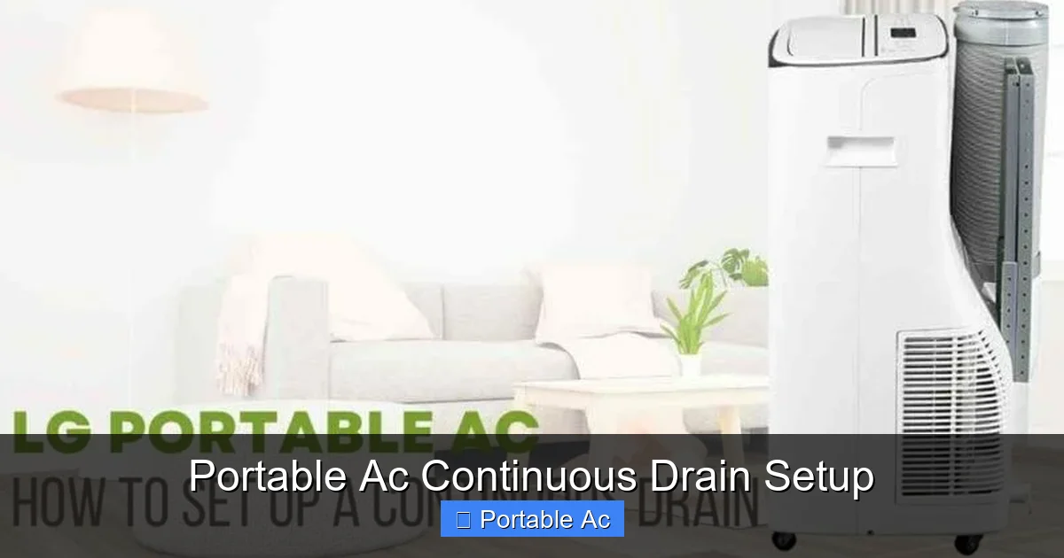 Portable Ac Continuous Drain Setup