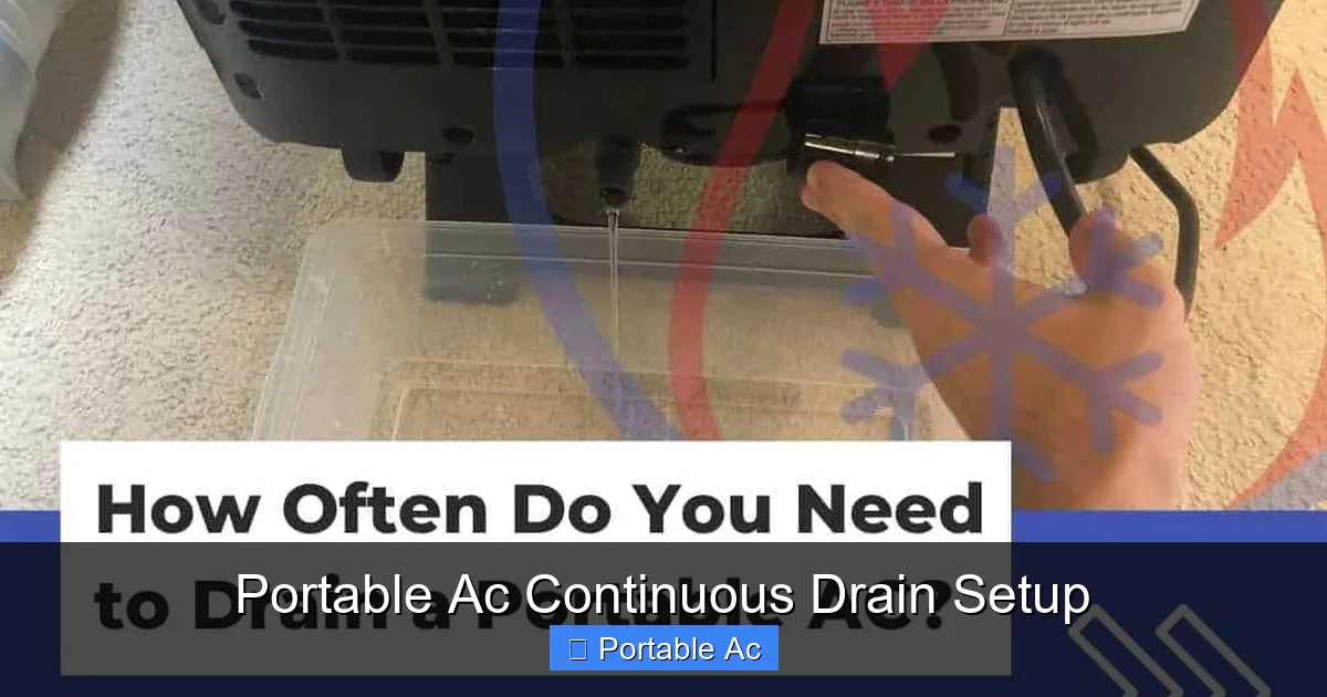 Portable Ac Continuous Drain Setup