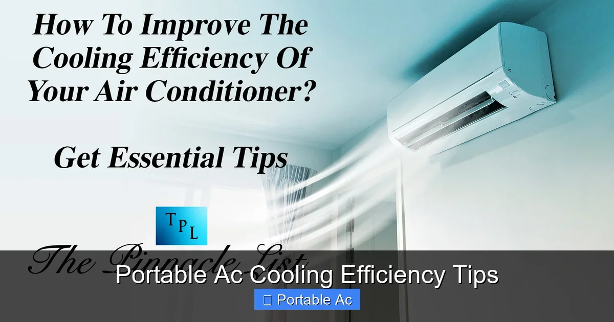 Portable Ac Cooling Efficiency Tips