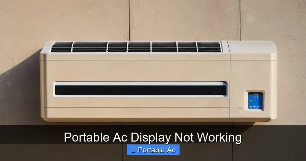 Portable Ac Display Not Working