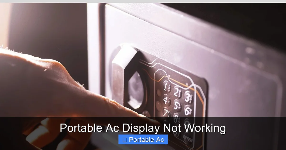 Portable Ac Display Not Working