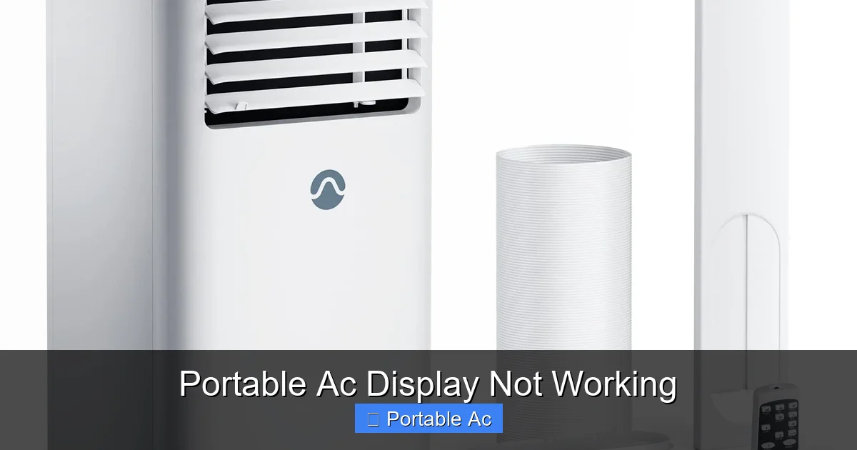 Portable Ac Display Not Working