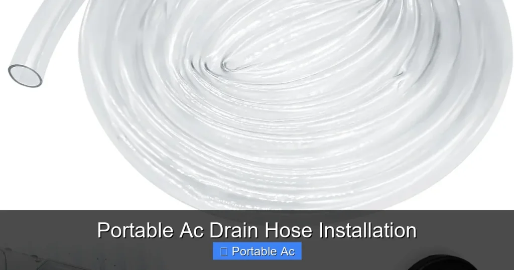 Portable Ac Drain Hose Installation
