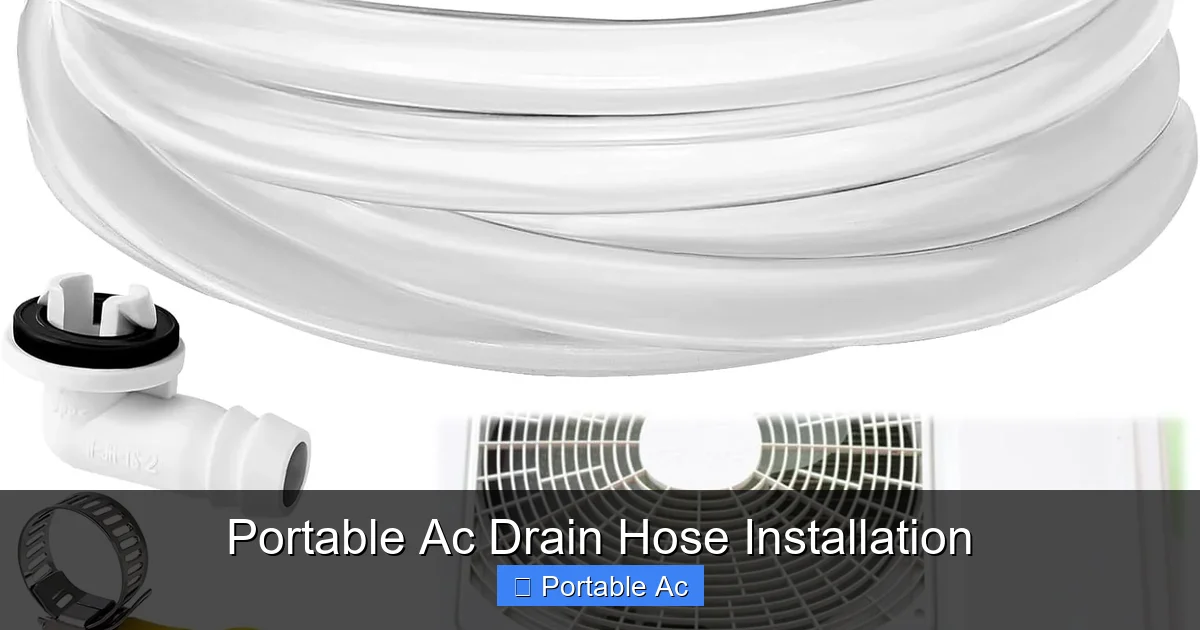 Portable Ac Drain Hose Installation