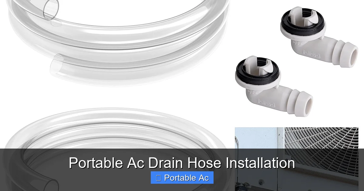 Portable Ac Drain Hose Installation