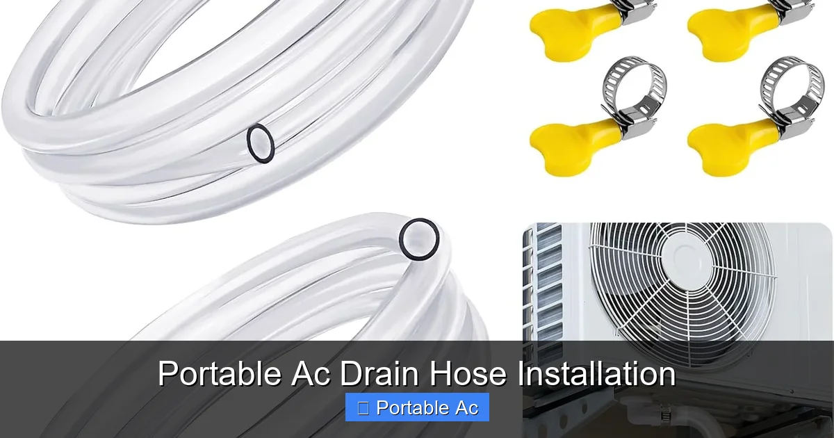 Portable Ac Drain Hose Installation