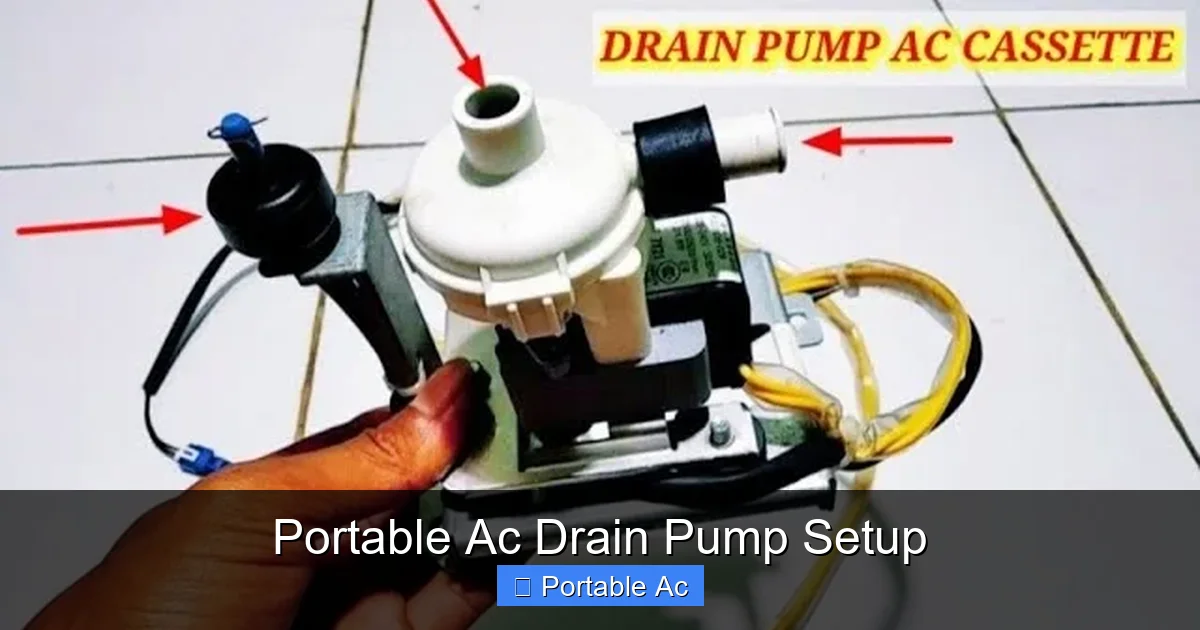 Portable Ac Drain Pump Setup