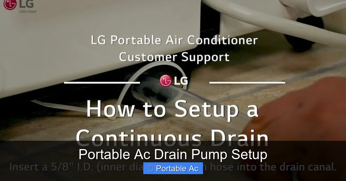 Portable Ac Drain Pump Setup