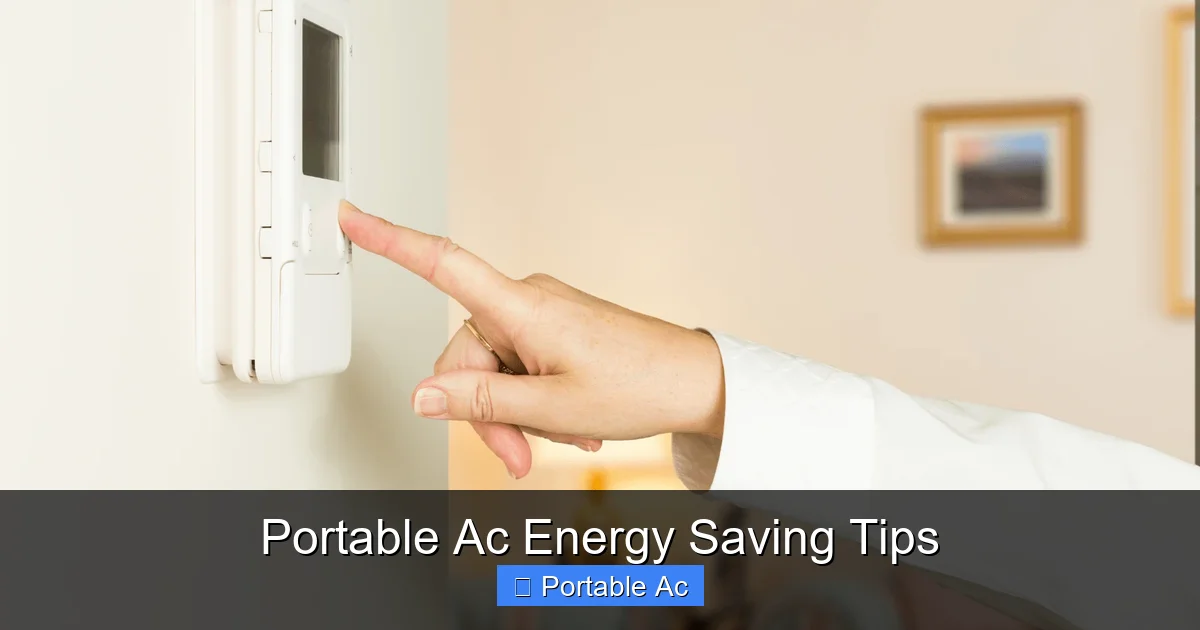 Portable Ac Energy Saving Tips