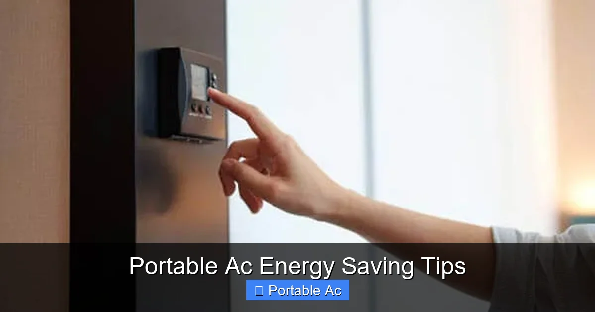 Portable Ac Energy Saving Tips