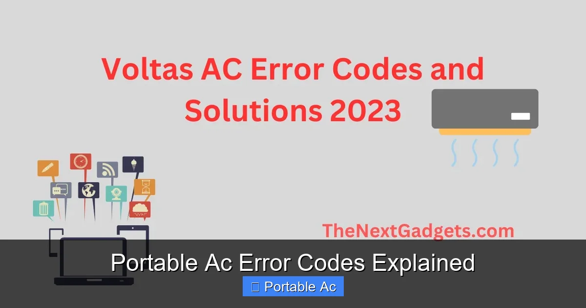 Portable Ac Error Codes Explained